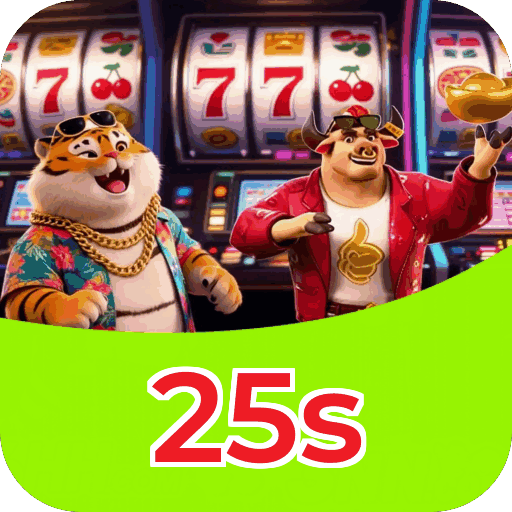 Interface do aplicativo 25s mostrando jogos disponíveis no iOS e Android
